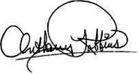 Handwritten signature with the name "Anthony Hopkins" in cursive style, exuding a touch of strategic elegance.